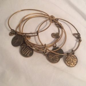 5 alex and ani bracelets